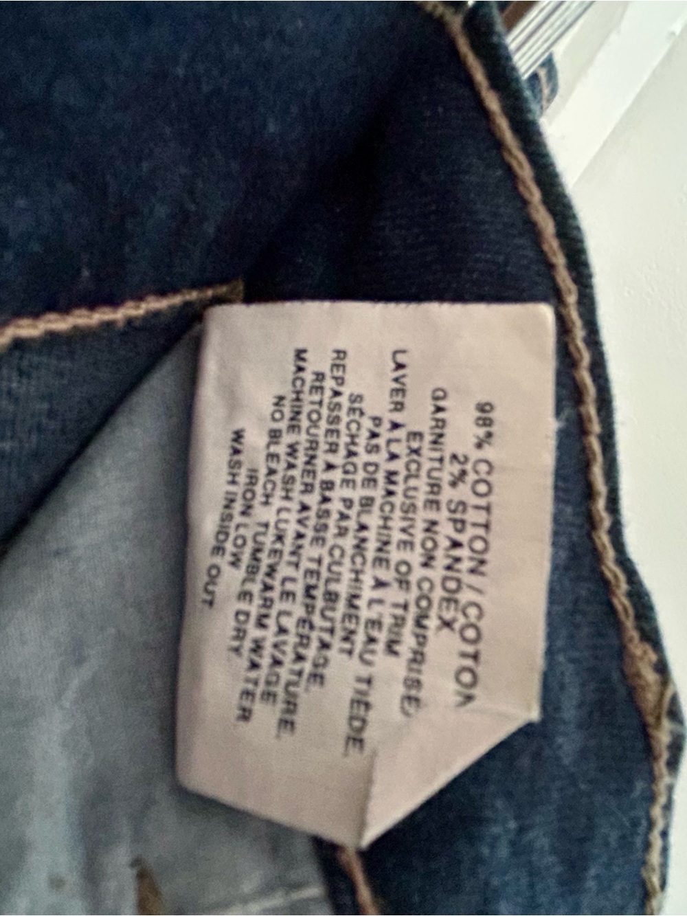 Y2K Lois Denim Maxi Skirt Made in Canada Dark Wash Size 5 - Picture 8 of 12